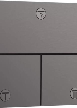 15573340 hansgrohe showerselect comfort e  переключатель потоков скрытого монтажа для душа черный матовый хром