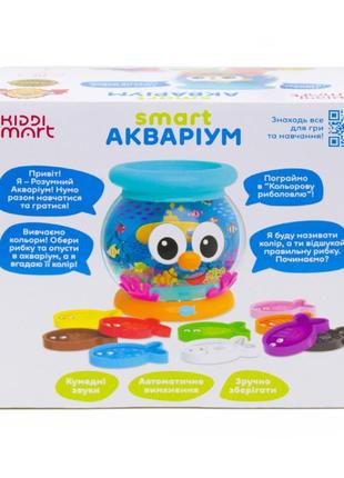 Интерактивная обучающая игрушка smart-аквариум kiddi smart 207659 украинский и английский8 фото