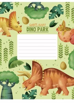 Тетрадь ученическая dino park 012-3227k-3  в клетку на 12 листов