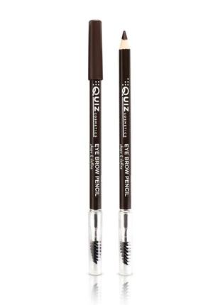Олівець для брів eye brow pencil quiz cosmetics 0.7g