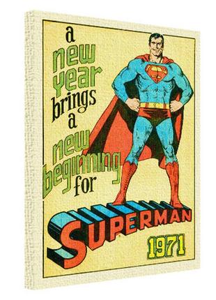 Картина на холсте superman 1971 45х65 см (h4565_ret008)