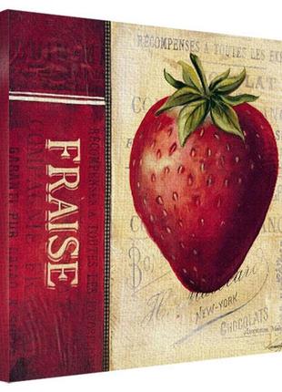 Картина на холсте fraise 50x50 см (h5050_ret020)
