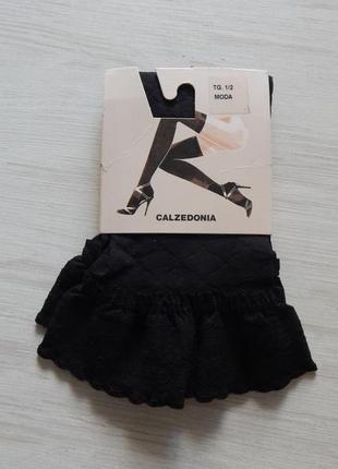 Плотные чулки на силиконе calzedonia италия