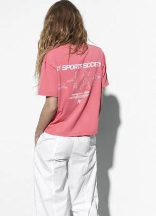 Футболка базовая оверсайз zara