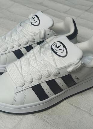 Кроссовки adidas campus белые кожа 815-16