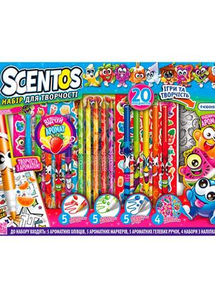 Ароматный набор для творчества фруктомания scentos 42132-1, 20 предметов