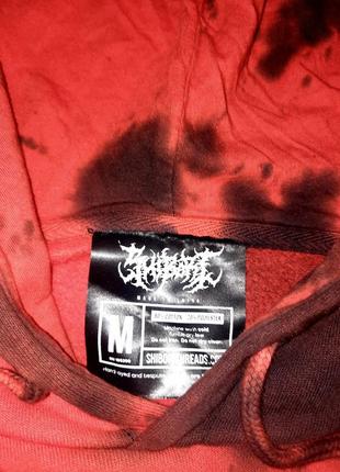 Мужская уникальная кофта худи в стиле тай дай с большим лого