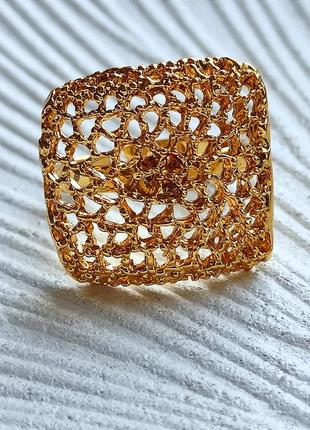 Кольцо ажурное безразмерное, кольцо, кольца