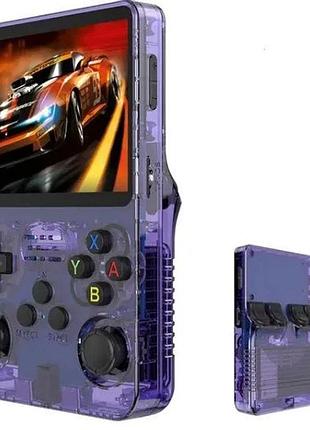 Портативная игровая ретро приставка game console r36s 64gb purple