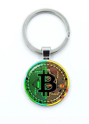 Брелок сувенирная монета bitcoin color: 15