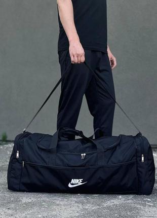 Большая спортивная дорожная черная сумка. сумка для поездок с плечевым ремнем5 фото