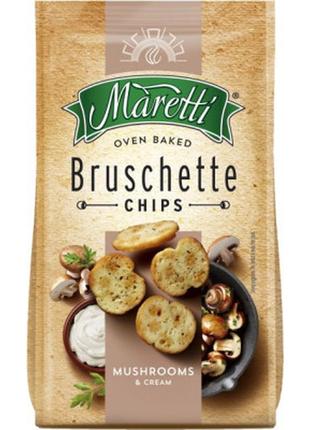 Сухарики maretti грибы со сметаной 70 г (3800205875208)  гарантія!