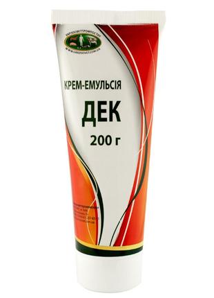 Крем-емульсія "дек" 200 мл.  для лікування захворювань шкіри та слизових оболонок у тварин