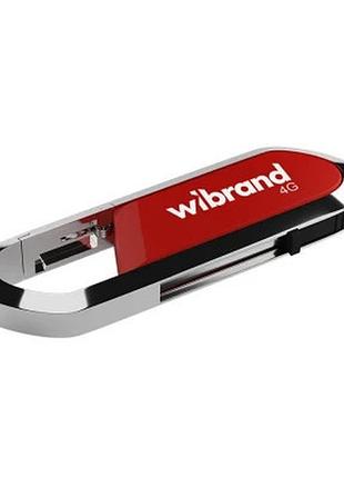 Usb флеш накопитель wibrand 4gb aligator red usb 2.0 (wi2.0/al4u7dr)  гарантія!