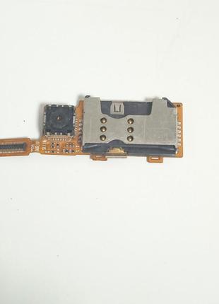 Шлейф с коннектором sim-карты и камерой  для телефона lg p520