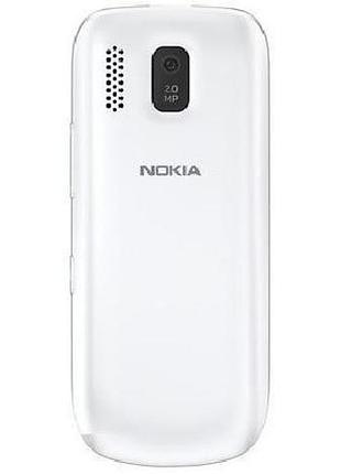 Задняя крышка nokia 202 asha белый