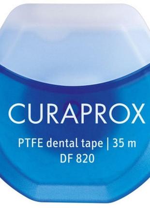Зубная нить curaprox тефлоновая с хлоргексидином 35 г (7612412428254)  гарантія!
