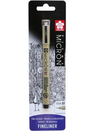 Лайнер sakura pigma micron (0.1) 0,25 мм черный в блистере (8712079441579)  гарантія!