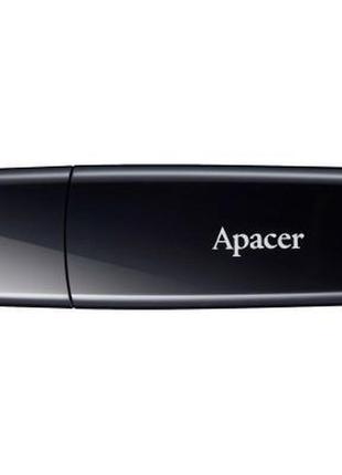 Usb флеш накопитель apacer 32gb ah336 black usb 2.0 (ap32gah336b-1)  гарантія!