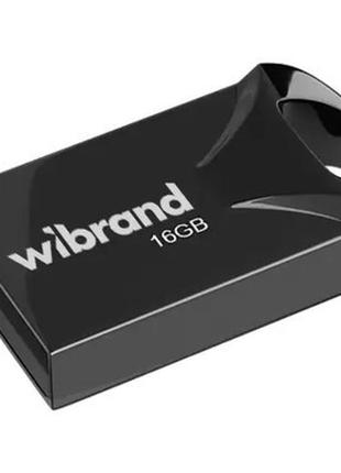 Usb флеш накопитель wibrand 16gb hawk black usb 2.0 (wi2.0/ha16m1b)  гарантія!