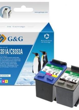 Картридж g&g hp no.21/22 black/tri-color combo pack (gg-sd367ae)  гарантія!