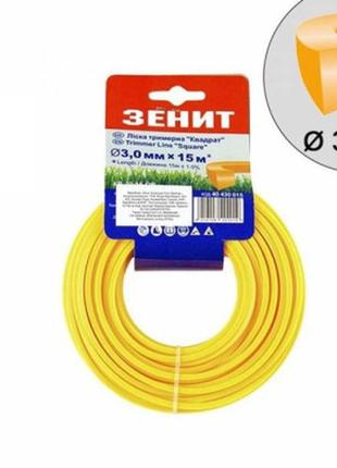 Жилка косильная зеніт "квадрат" 3,0 мм x 15 м (853019)  гарантія!