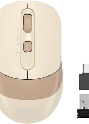 Мышка a4tech fg10cs air wireless cafe latte (4711421992022)  гарантія!