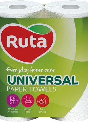 Бумажные полотенца ruta universal 2 слоя 2 шт. (4820023740730)  гарантія!