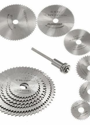 Набір із 6 відрізних кругів, дискових пил hss 22-50 мм для дримеля гравера гарантія!