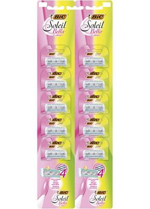 Бритва bic soleil bella colours одноразовая 10 шт. (3086123508552)  гарантія!