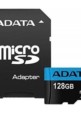 Карта памяти adata 128gb microsd class 10 uhs-i a1 premier (ausdx128guicl10a1-ra1)  гарантія!