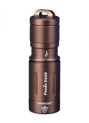 Фонарь fenix e02r bronze (e02rbr)  гарантія!