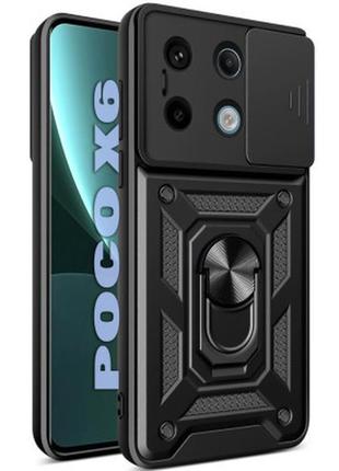 Чехол для мобильного телефона becover military poco x6 black (711006)  гарантія!
