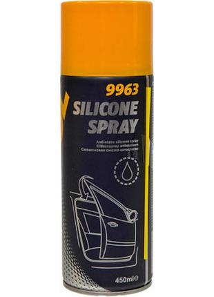 Смазка автомобильная mannol silicone spray antistatisch 0,45 л (9963)  гарантія!