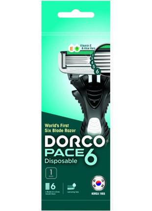 Бритва dorco pace 6 для мужчин 6 лезвий 1 шт. (8801038583433)  гарантія!