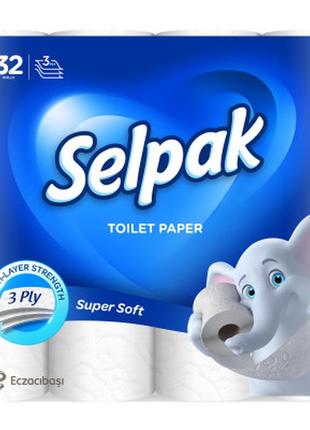 Туалетная бумага selpak 3 слоя 32 рулона (8690530284463)  гарантія!