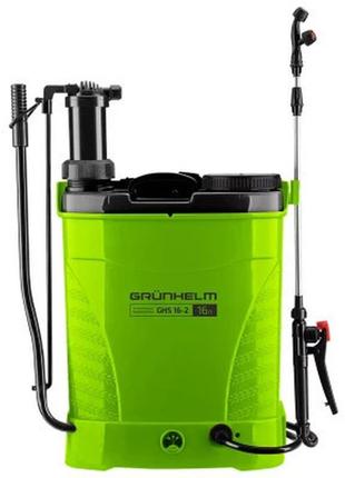 Опрыскиватель grunhelm ghs-16-2 (8ан/12v, 2-4бар, 16л) (133072)  гарантія!