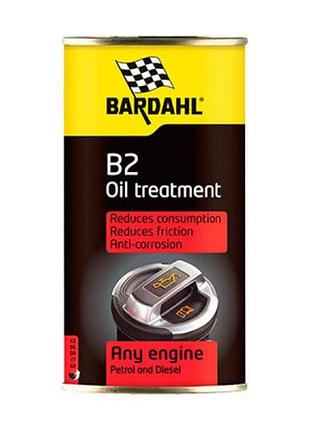 Присадка автомобильная bardahl b2-oil treatment 0,3л (1001)  гарантія!