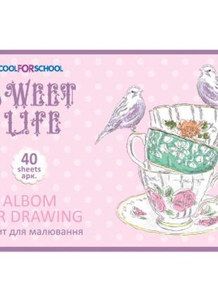 Альбом для рисования cool for school на пружине nature, 40 листов 100г/м2 (cf60904-03)  гарантія!