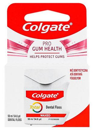 Зубная нить colgate pro-gum health здоровье десны 50 м (59036388)  гарантія!