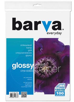 Фотобумага barva a4 everyday glossy180г 100с (ip-ce180-283)  гарантія!