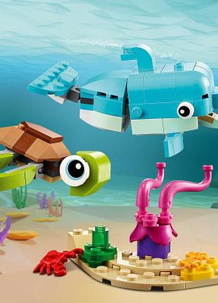 Конструктор lego creator дельфин и черепаха 137 деталей (31128)  гарантія! 7