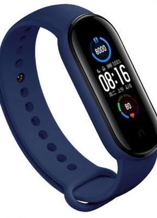 Ремешок для фитнес браслета becover silicone для xiaomi mi smart band 5 deep blue (705065)  гарантія!