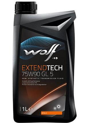 Трансмиссионное масло wolf extendtech 75w90 gl 5 1л (8303302)  гарантія!