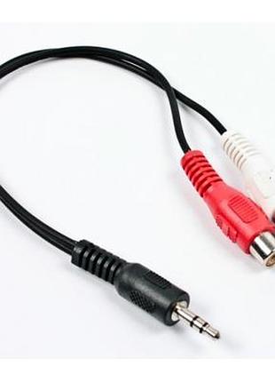 Кабель мультимедийный jack 3.5mm папа/2rca мама cablexpert (cca-406)  гарантія!