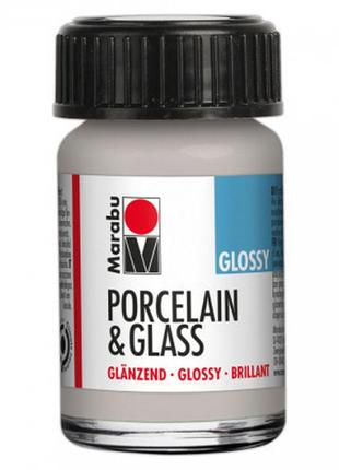 Акриловые краски marabu porcelain & glass, серебряная (782), 15 мл (4007751972095)  гарантія!