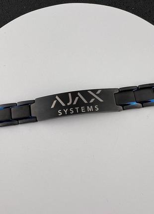 Браслет с индивидуальной гравировкой "ajax systems"2 фото
