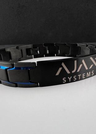 Браслет з індивідуальним гравіюванням "ajax systems"1 фото