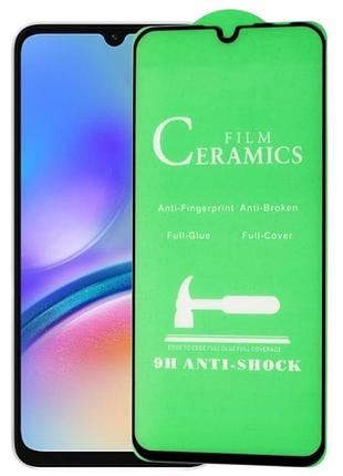 Захисне скло-плівка fiji ceramics для samsung galaxy a05s (a057) повна проклейка чорний