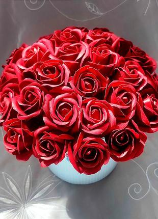 Распродажа!!букет роз из вспененного мыла